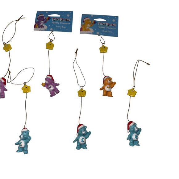 New Used Vintage Care Bears Mini Christmas Ornaments Set 9 Holiday 2004 Share - Picture 3 of 6